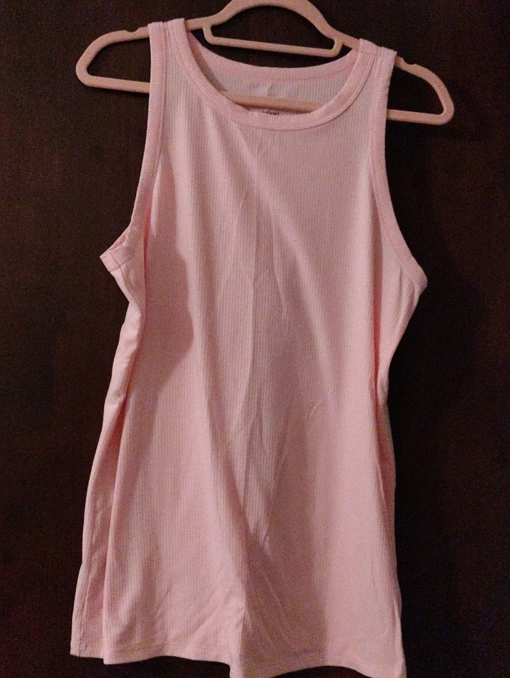 torrid Light Pink Ribbed Tank Top
